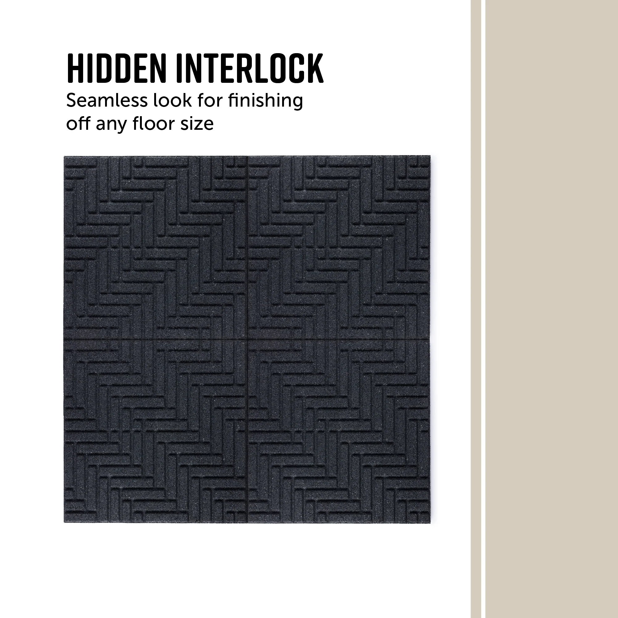 Herringbone Interlocking Rubber Paver Tile - Image 5