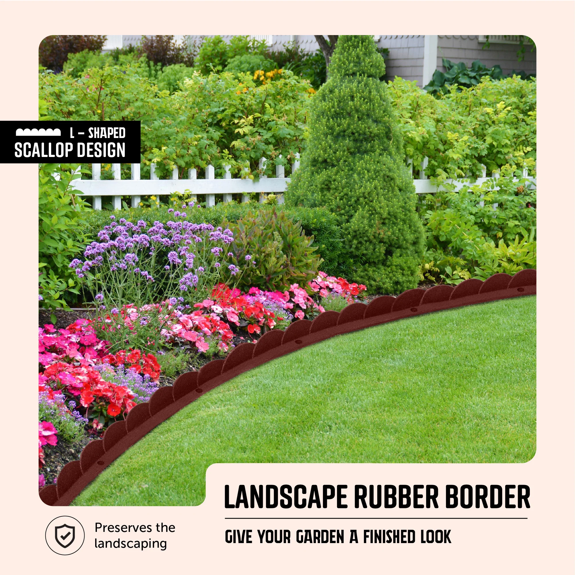 L Shape Rubber Border- Scalloped - Image 15