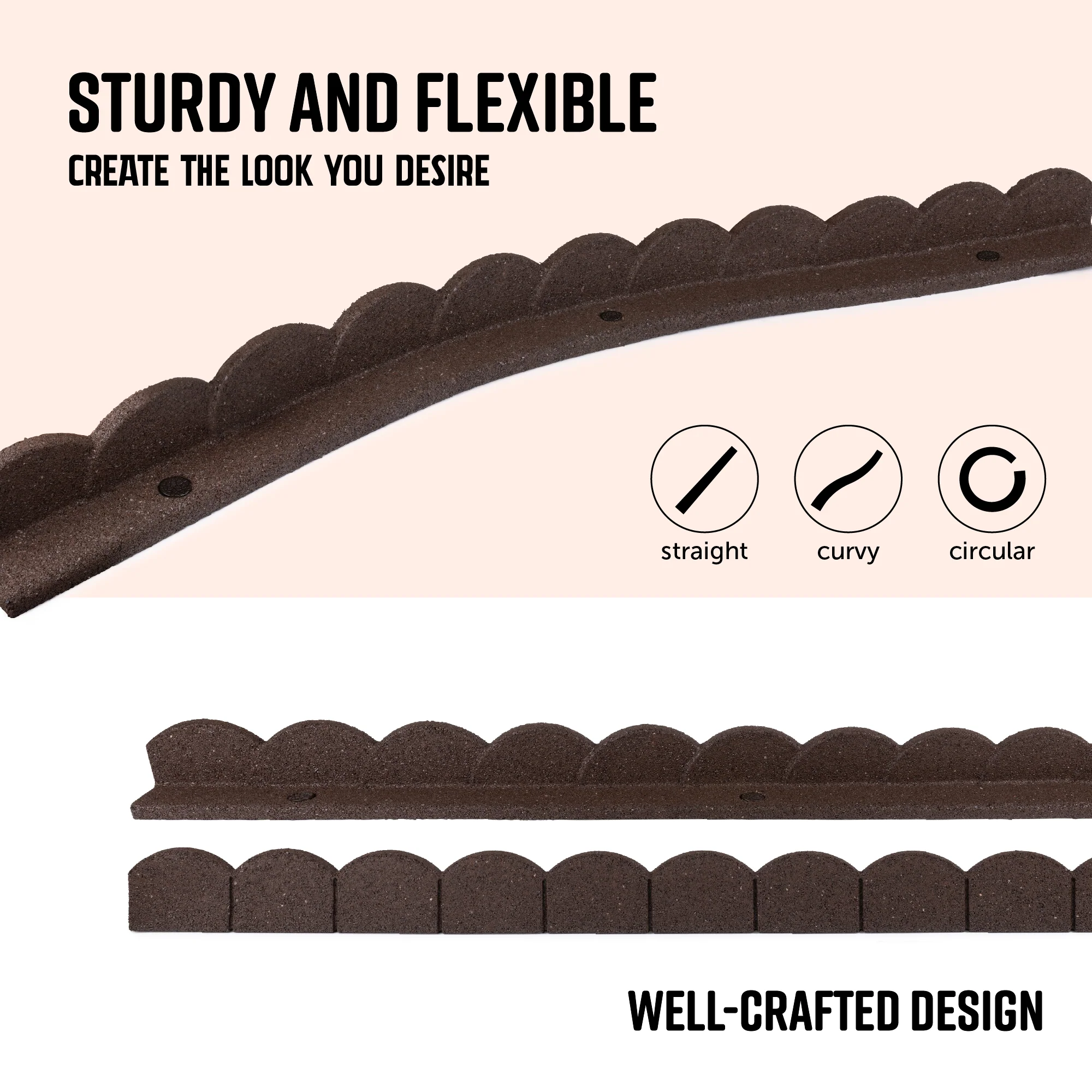 L Shape Rubber Border- Scalloped - Image 3