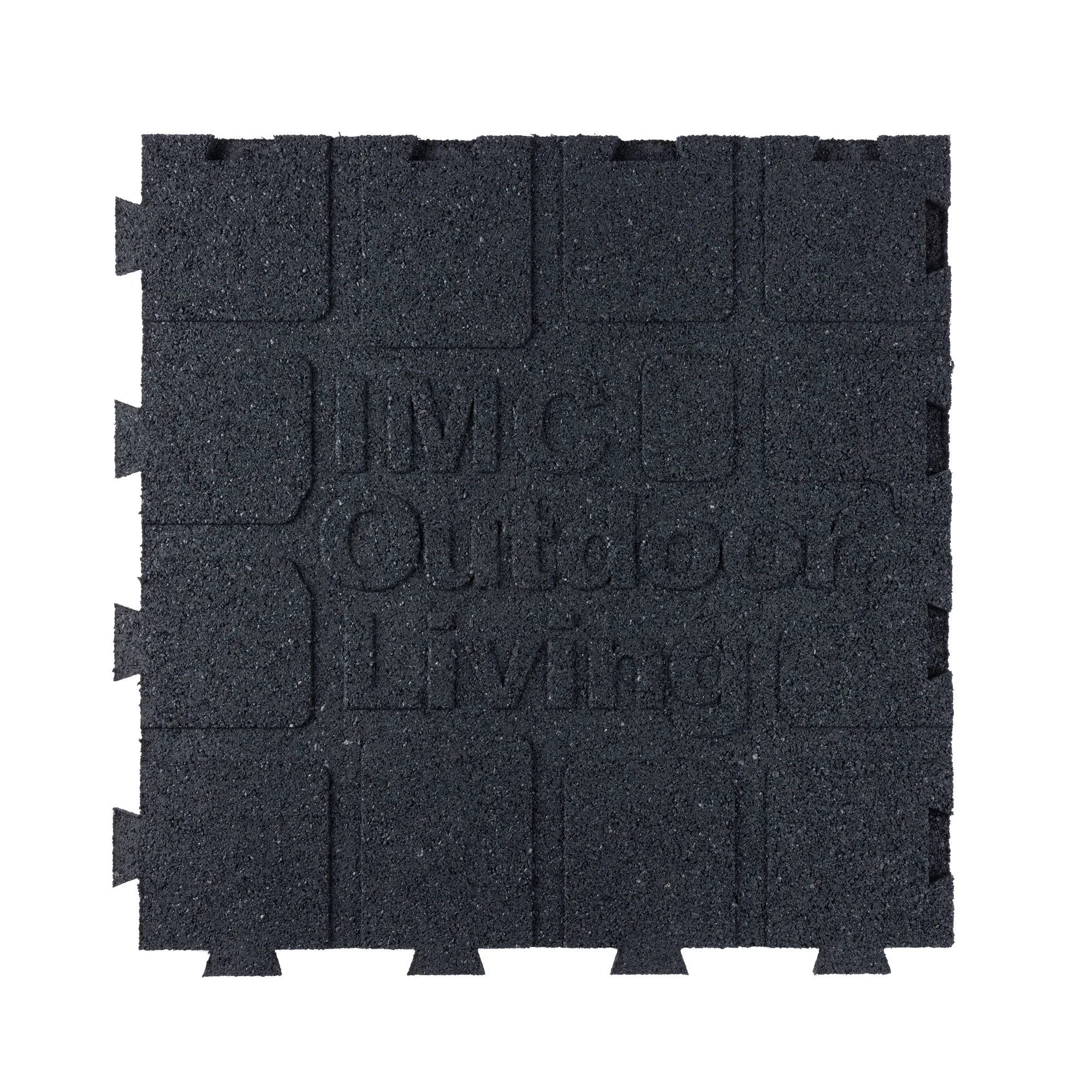 Slatted Interlocking Rubber Paver Tile - Image 24